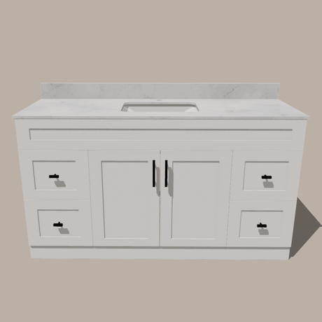 Astrid 72-Inch Single Sink Shaker Bathroom Vanity