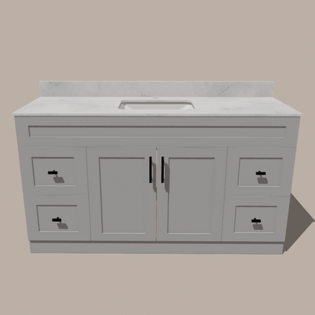 Astrid 72-Inch Single Sink Shaker Bathroom Vanity