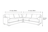 Aurelio Leather Corner Sectional Sofa