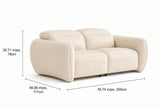 Savona Leather Cuddler Recliner Sofa | Italian Nappa 11000 Top-Grain Leather | Power Headrests | Zero-Gravity Recline