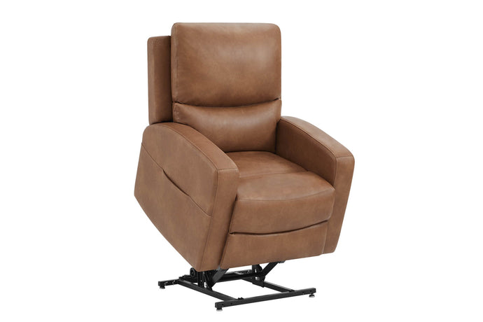 Valencia Hector Top Grain Leather Power Lift Recliner Chair, Brown