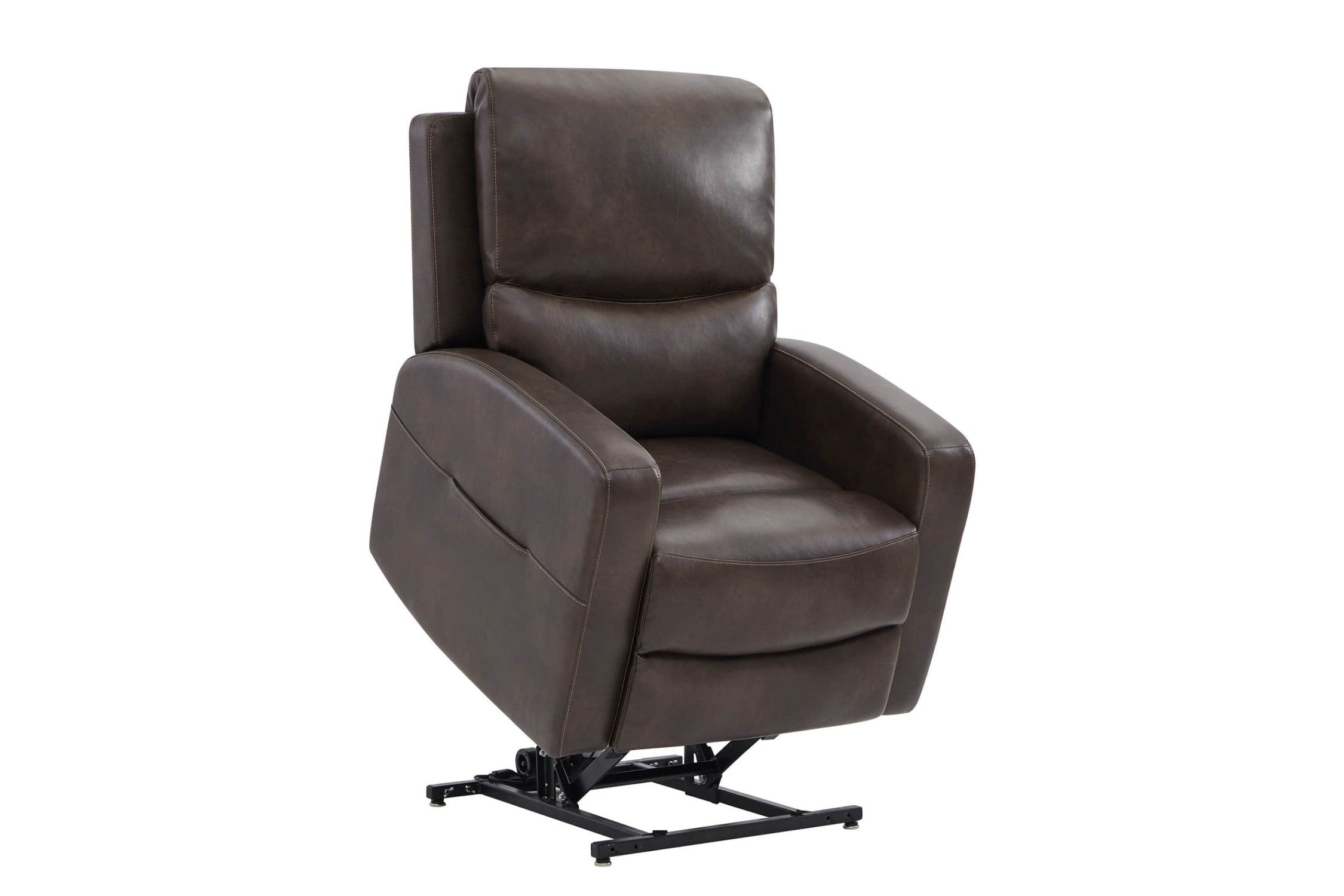 Valencia Hector Top Grain Leather Power Lift Recliner Chair, Chocolate