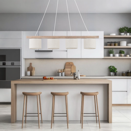 Varo Scandinavian Minimalist Pendant Ceiling Light for Kitchen Island, Dining Room & Modern Interiors