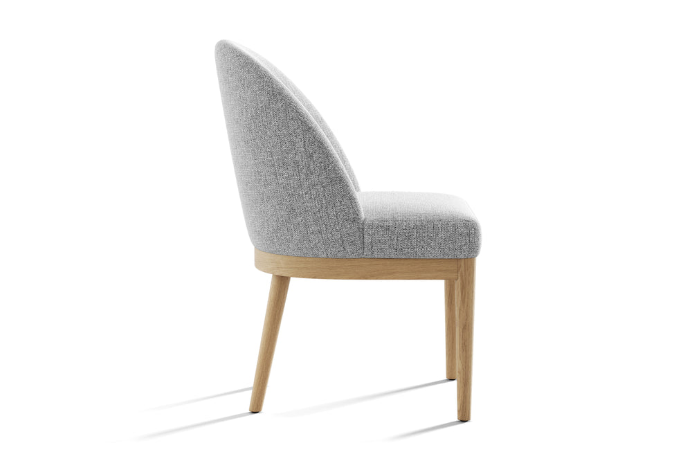 Valencia Selena Fabric Dining Chair, Light Grey