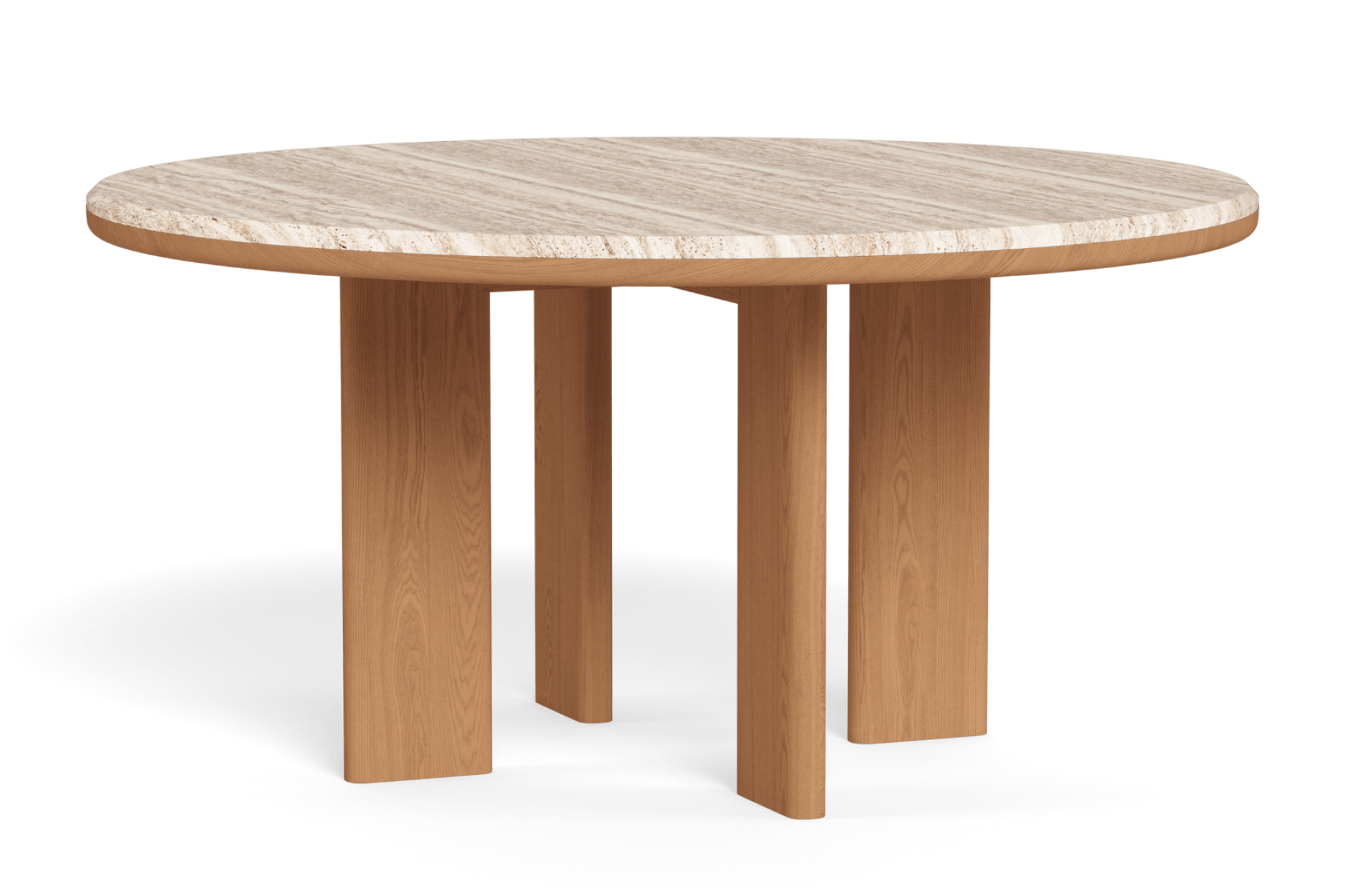 Valencia Solara Teak Round Dining Table, Natural