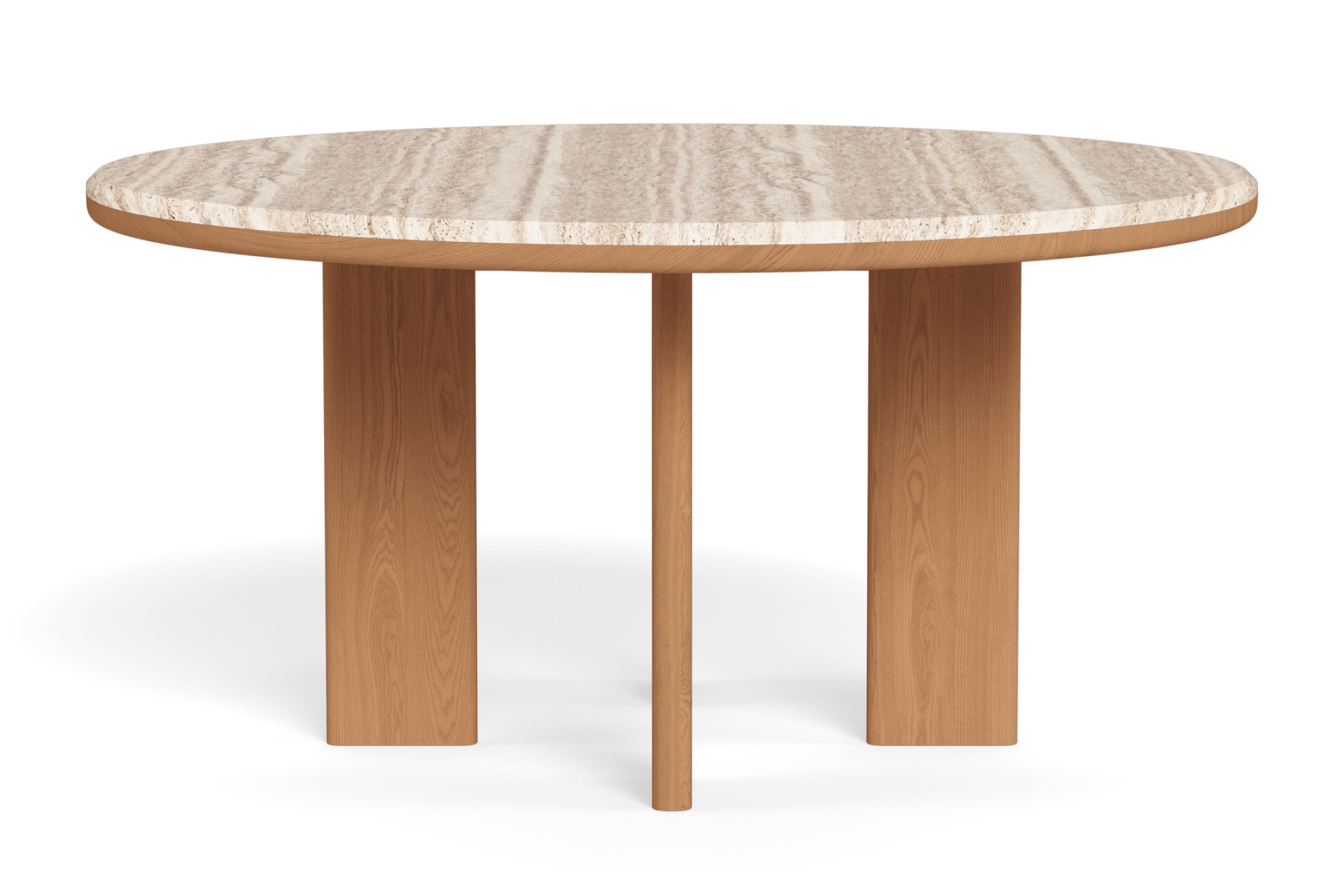 Valencia Solara Teak Round Dining Table, Natural