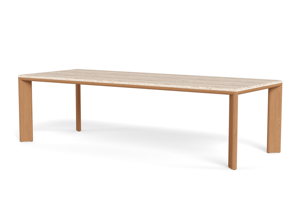 Valencia Solara Teak Rectangle Dining Table, Natural