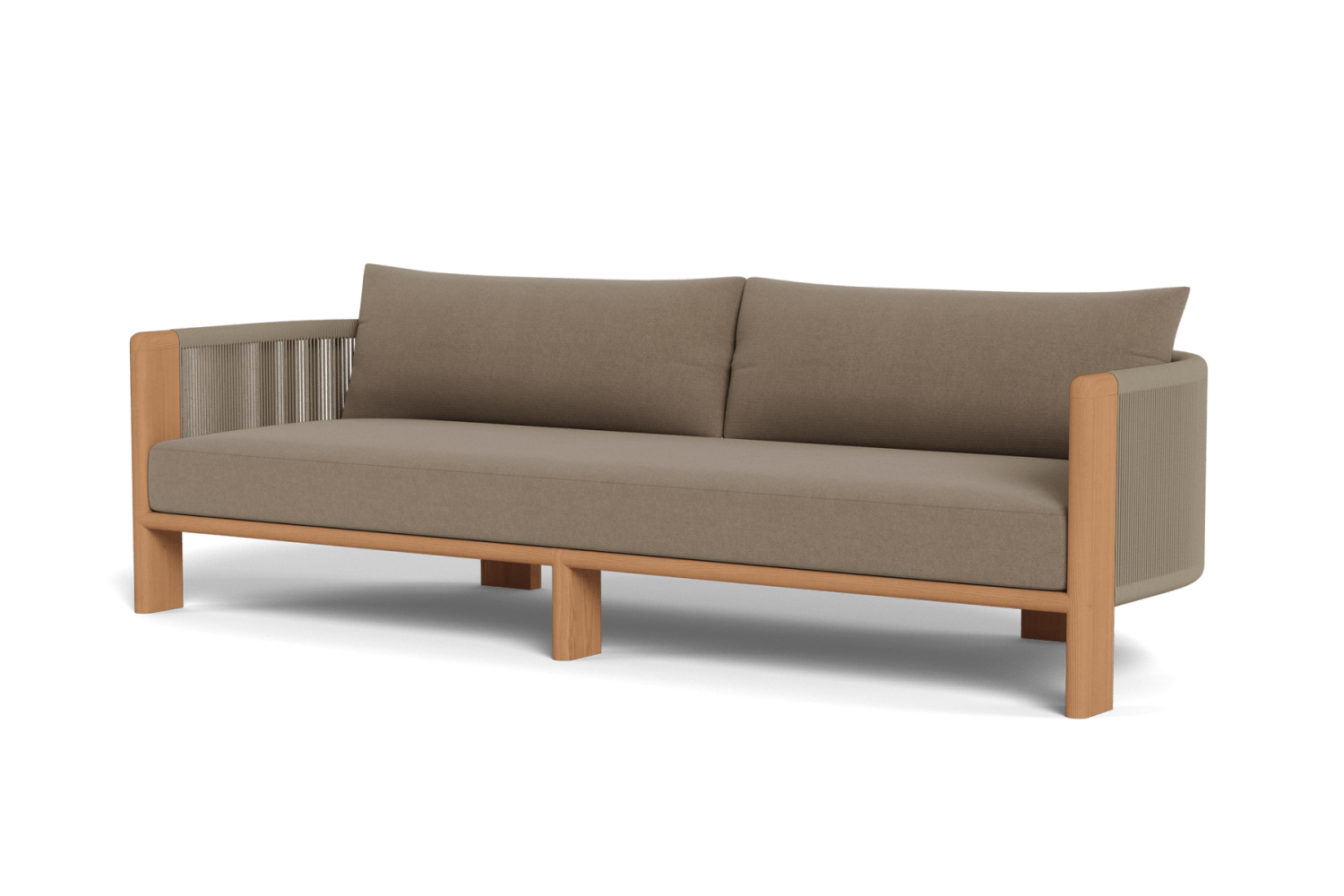 Valencia Solara Teak Outdoor Wide Seat Sofa, Natural