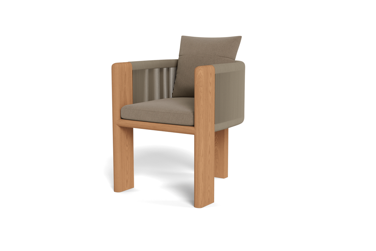 Valencia Solara Teak Outdoor Dining Chair, Natural