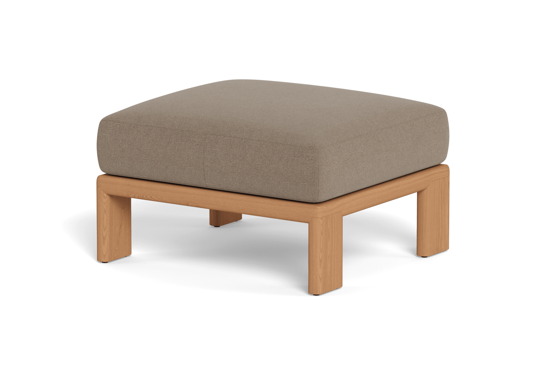 Valencia Solara Teak Outdoor Ottoman, Natural