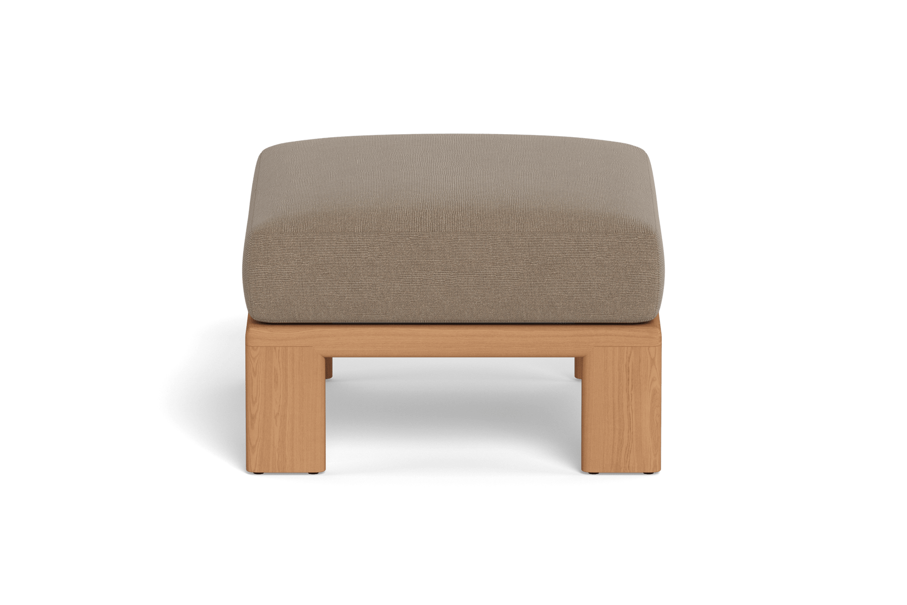 Valencia Solara Teak Outdoor Ottoman, Natural