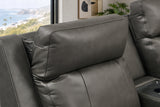 Sonora Leather Dual Recliner Sofa with Console