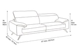Sylvie Leather Sofa