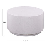 Sunbay Indoor/Outdoor Speckled Round Concrete Coffee Table