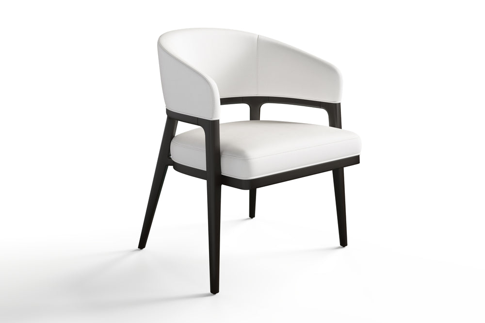 Valencia Teagan Fabric Dining Chair, White