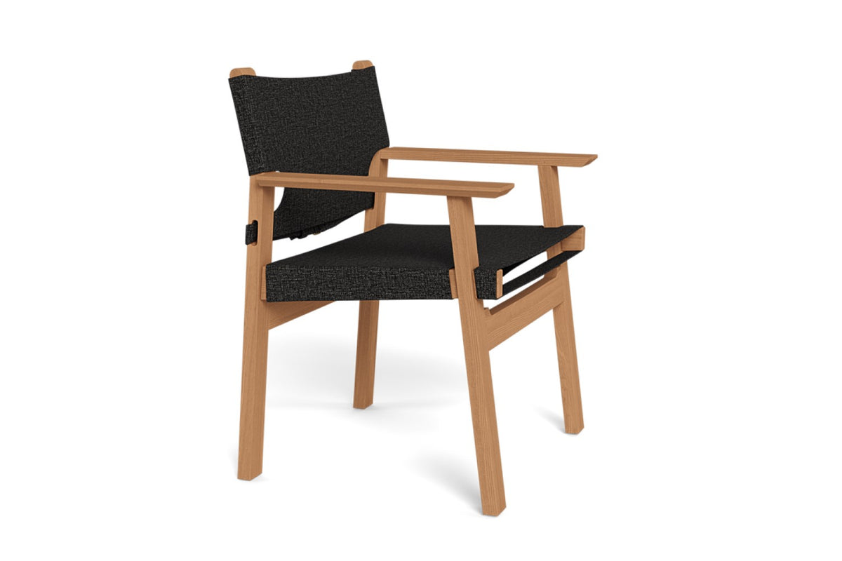 Valencia Thaddeus Teak Wood Dining Chair, Natural