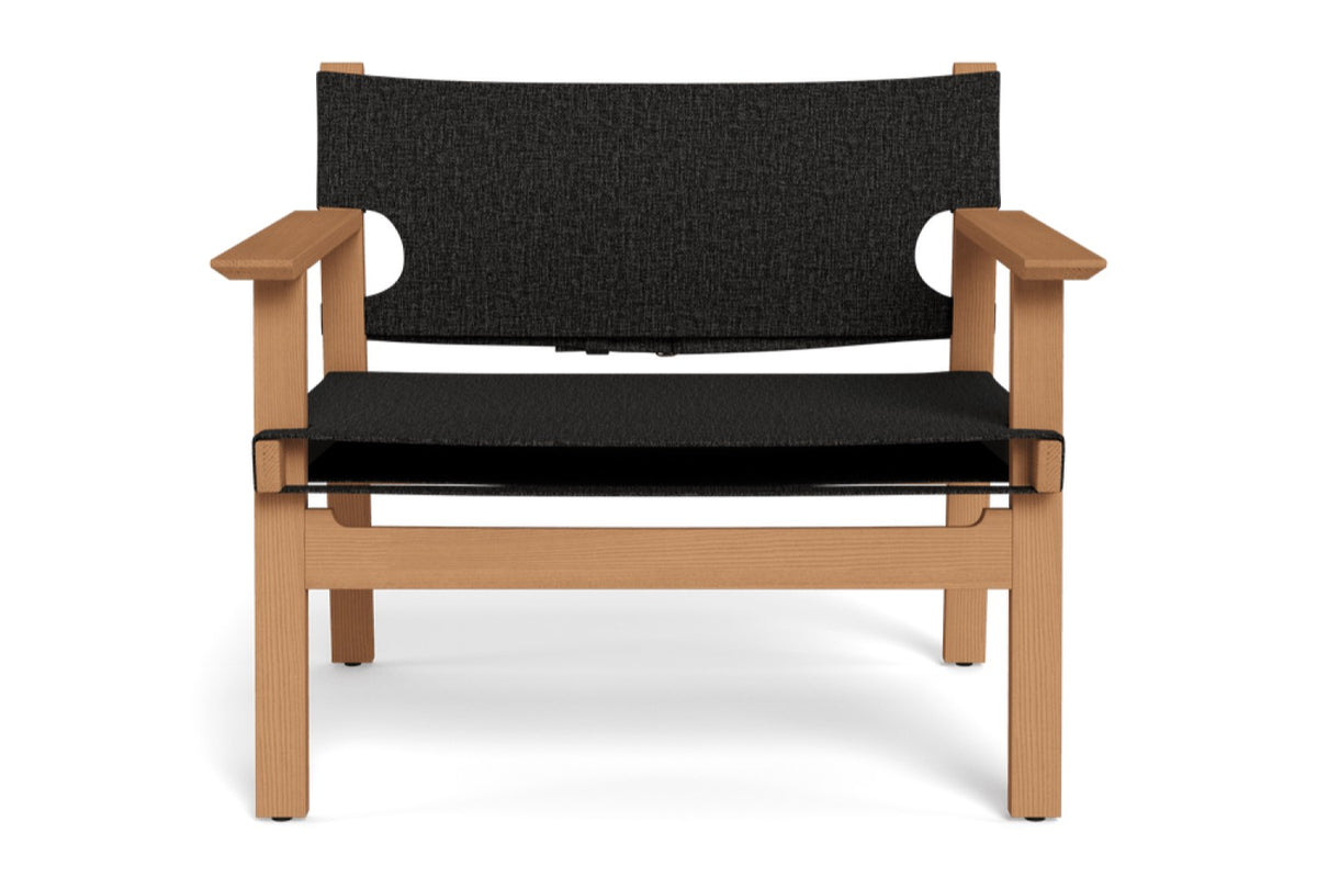 Valencia Thaddeus Teak Outdoor Lounge Chair, Natural