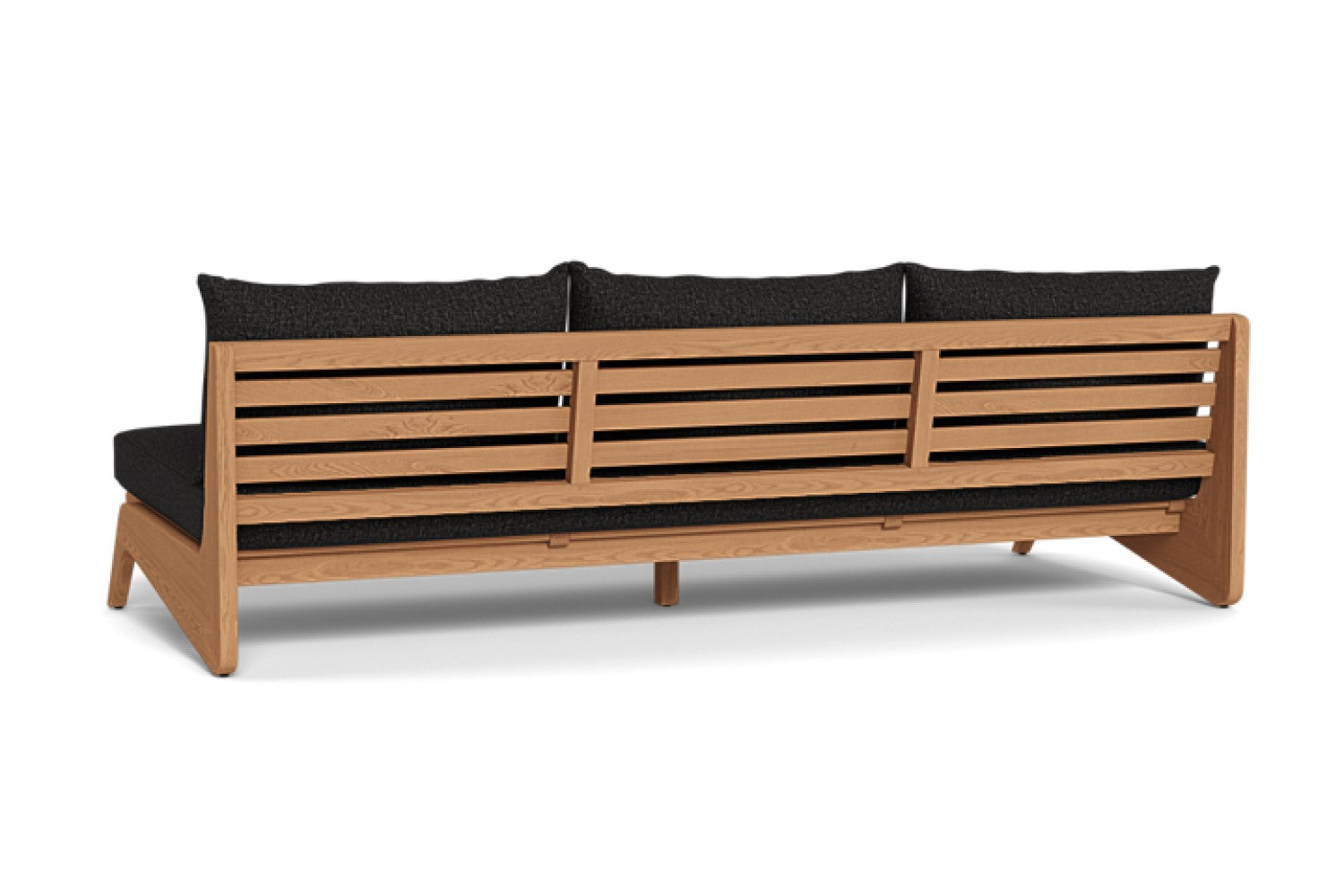 Valencia Thaddeus Teak Outdoor Three Seat Sofa, Natural