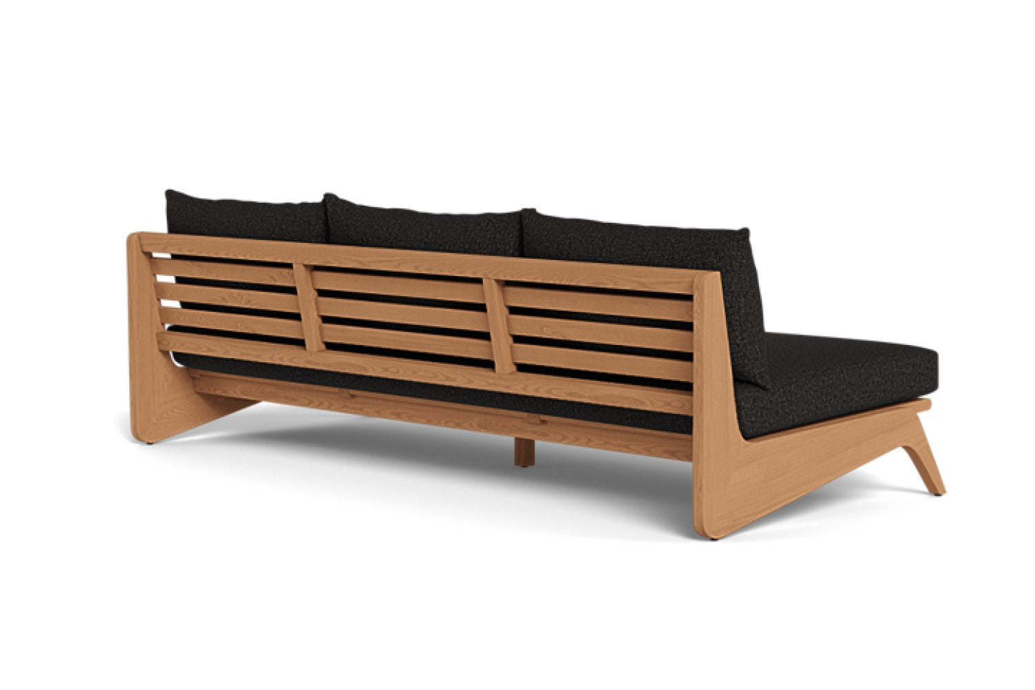 Valencia Thaddeus Teak Outdoor Three Seat Sofa, Natural