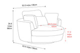 Thaisa Fabric Swivel Chair