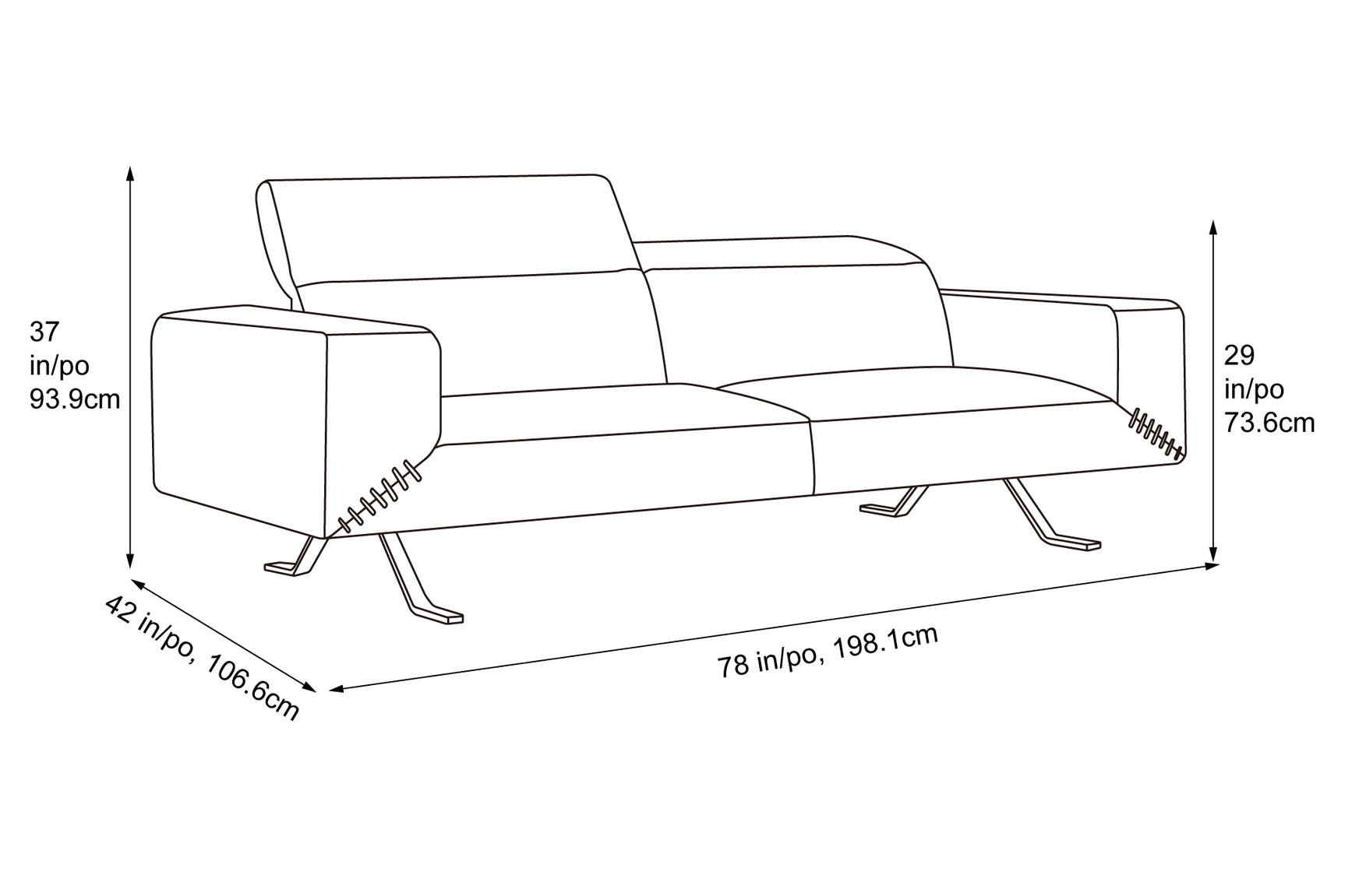 Thea Leather Sofa