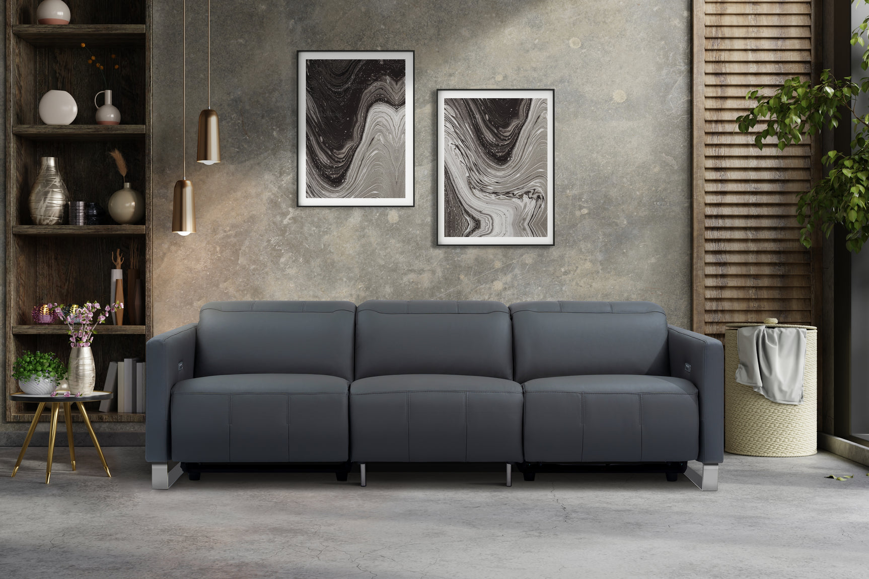 Isla Leather Recliner Sofa