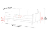 Toulon Leather Sofa
