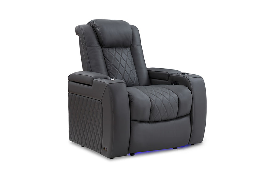 Valencia Tuscany Single Theater Seating, Charcoal Grey