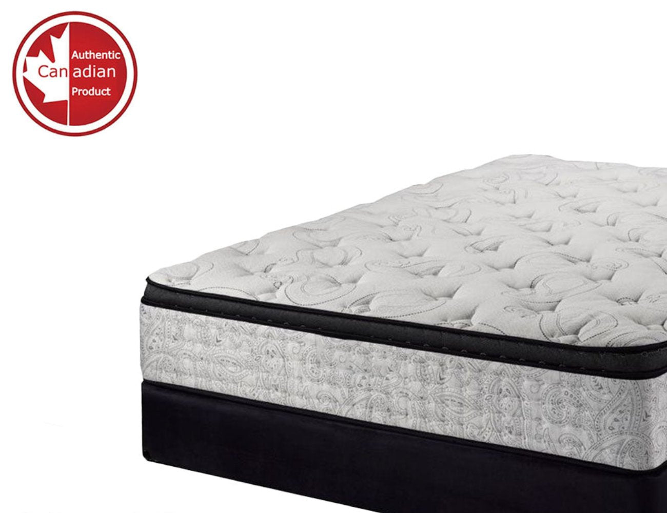 OASIS- 12” Hybrid Orthopedic Eurotop, Spinal Care Pocket Coil,  Eco-Friendly Mattress (Made in Canada), With Waterproof Mattress Protector