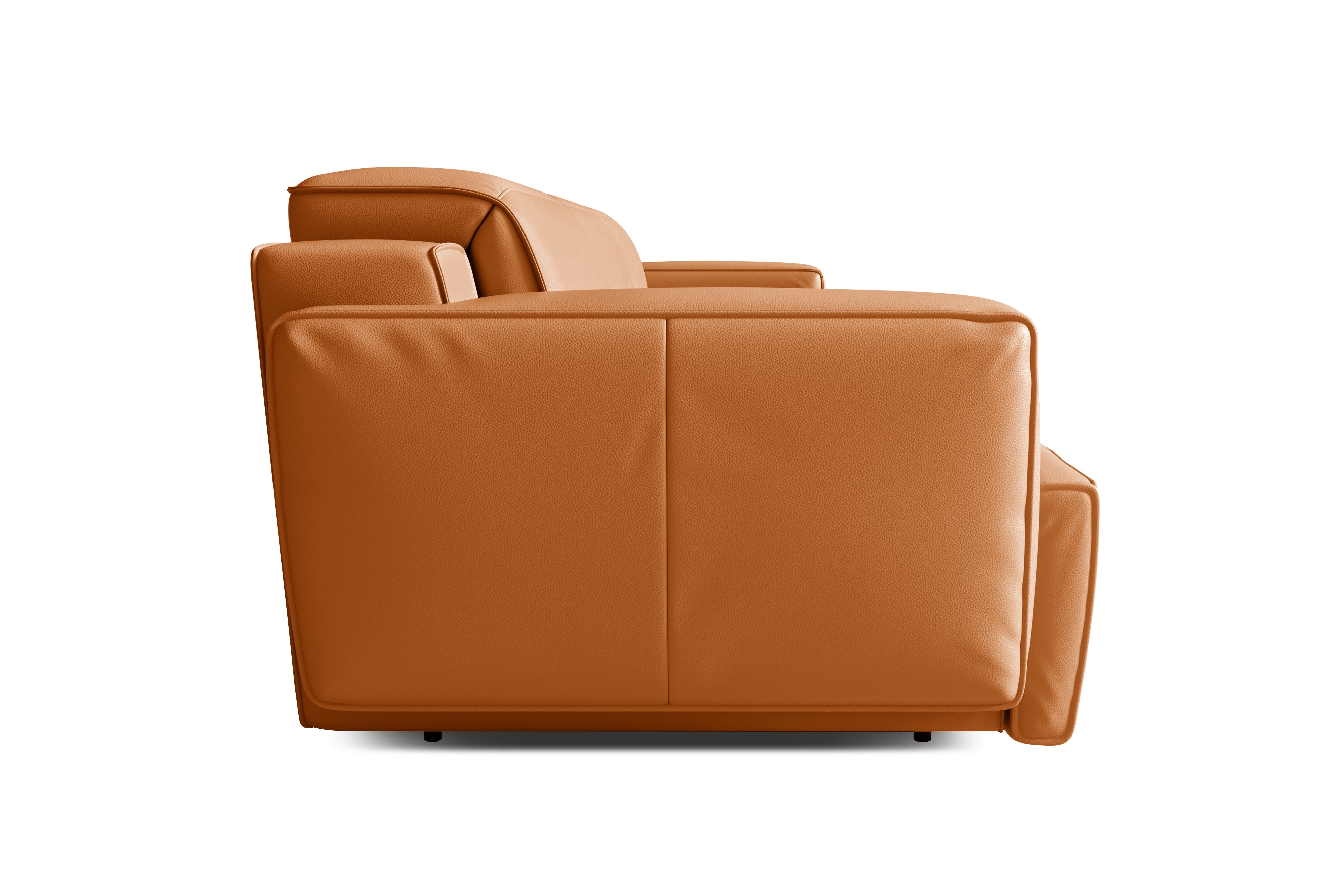 Valencia Valentina Leather Loveseat Recliner Sofa, Cognac