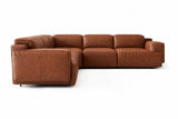 Valencia Valentina Distressed Leather Corner Recliner Sectional Sofa