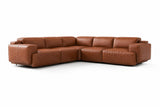 Valencia Valentina Distressed Leather Corner Recliner Sectional Sofa