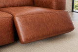 Valencia Valentina Distressed Leather Corner Recliner Sectional Sofa