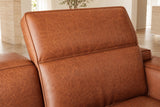 Valencia Valentina Distressed Leather Corner Recliner Sectional Sofa