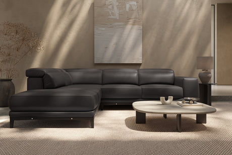 Valletta Leather Corner Sectional Sofa