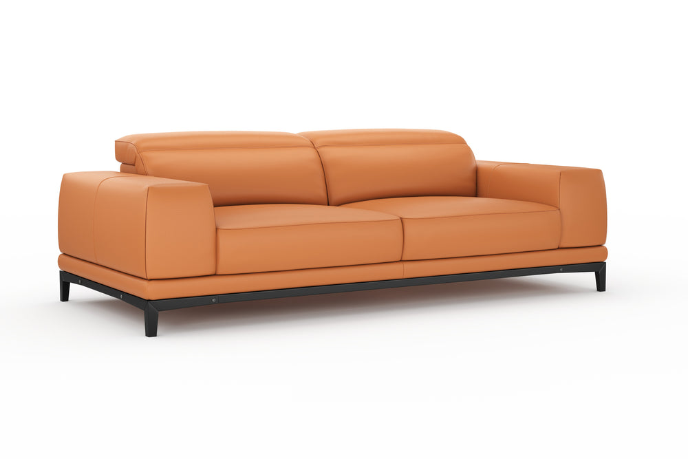 Valencia Valletta Top Grain Leather Wide Seats, Cognac