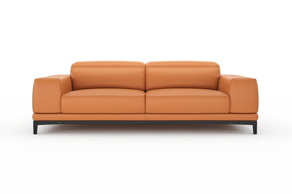 Valencia Valletta Top Grain Leather Wide Seats, Cognac