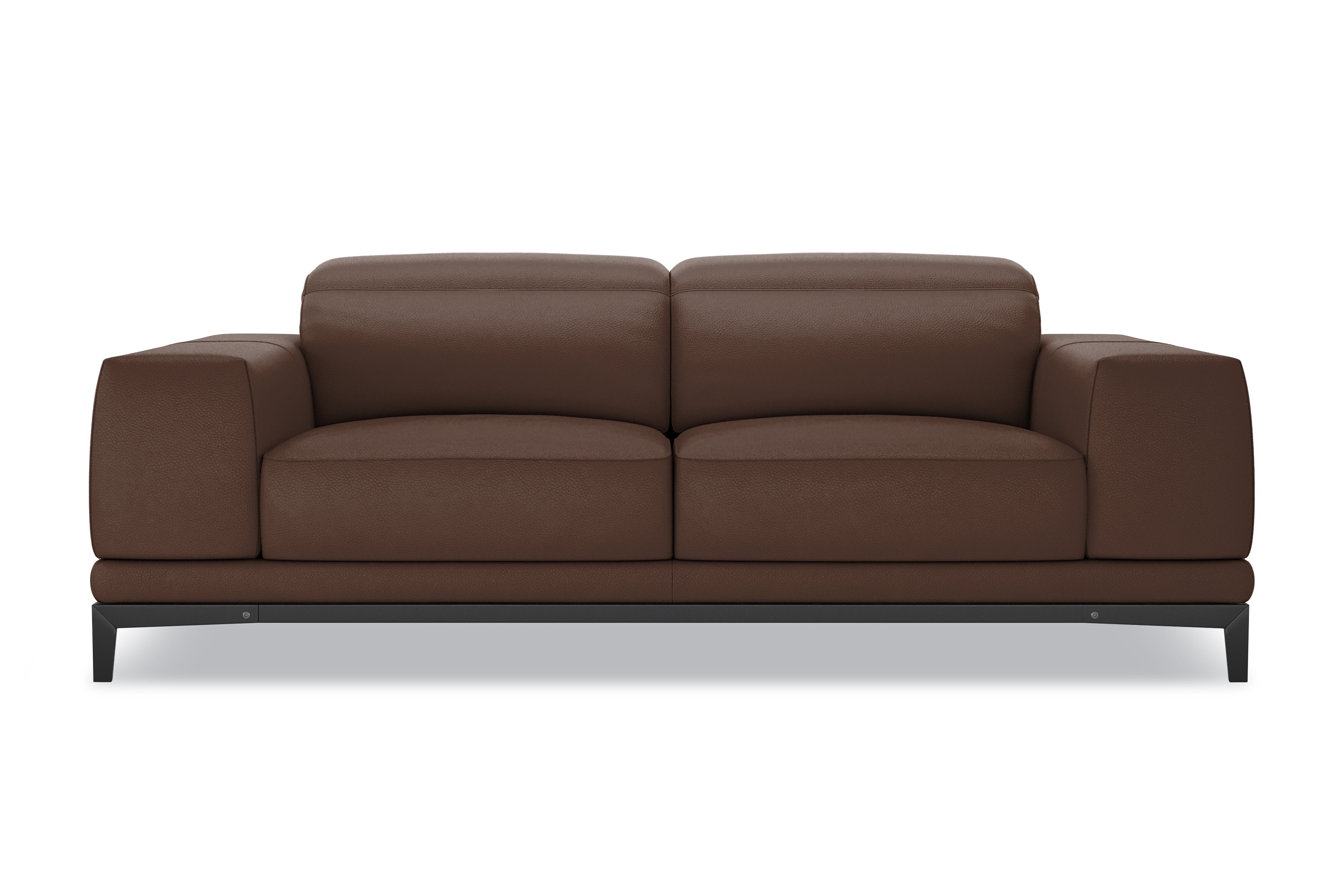 Valencia Valletta Top Grain Leather Wide Seats, Dark Brown