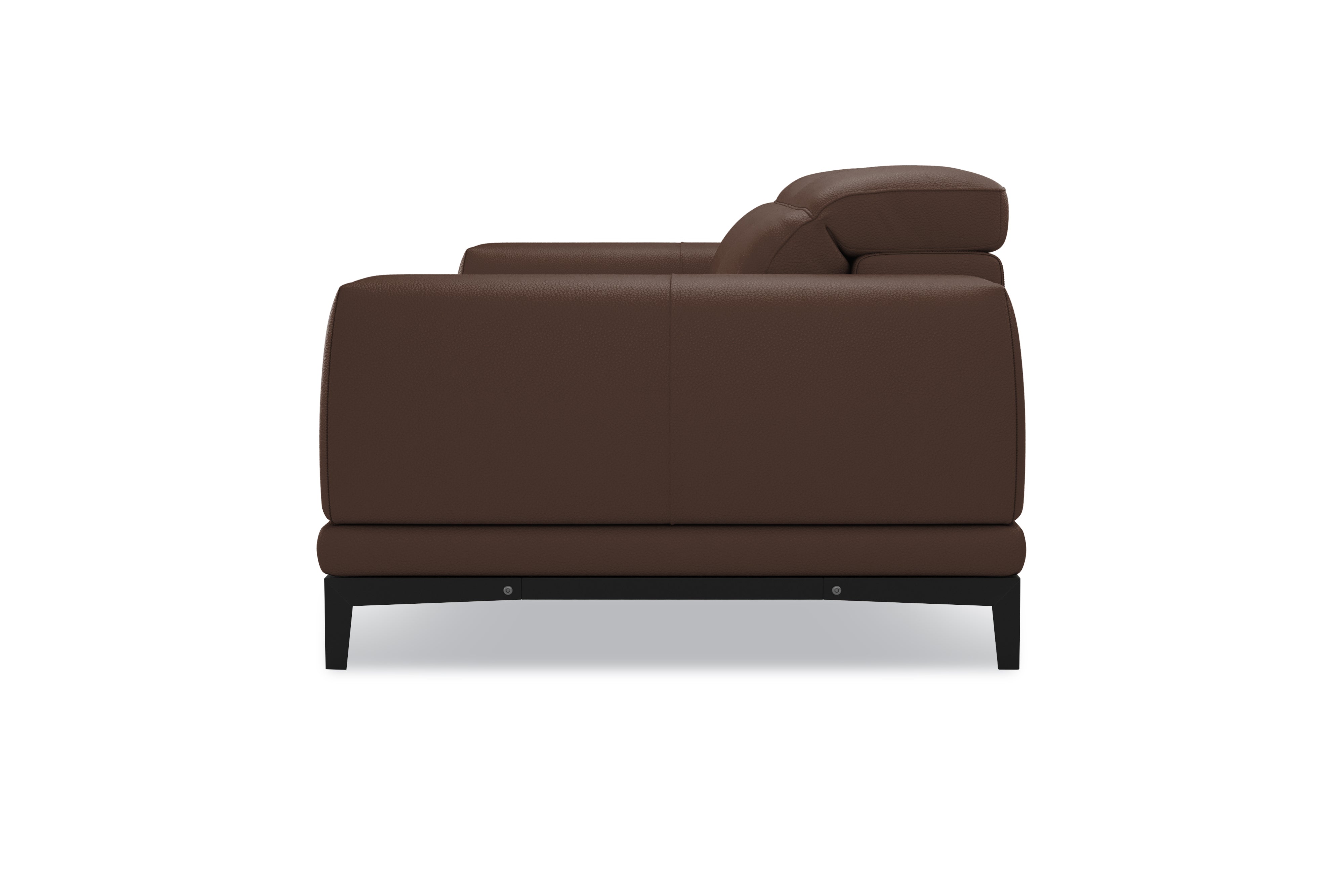 Valencia Valletta Top Grain Leather Wide Seats, Dark Brown