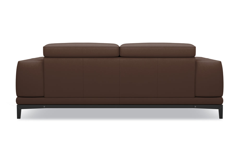 Valencia Valletta Top Grain Leather Wide Seats, Dark Brown