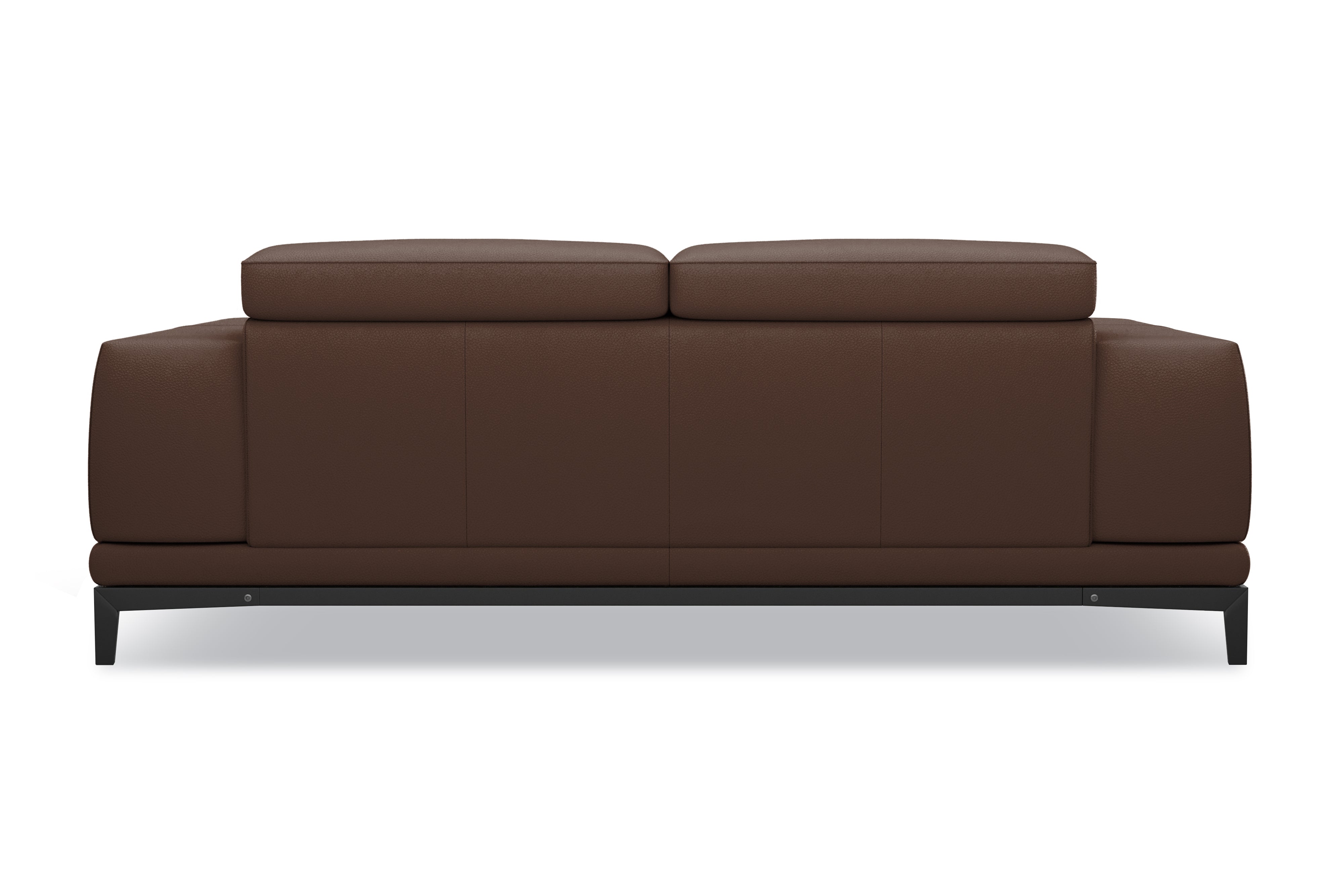 Valencia Valletta Top Grain Leather Wide Seats, Dark Brown