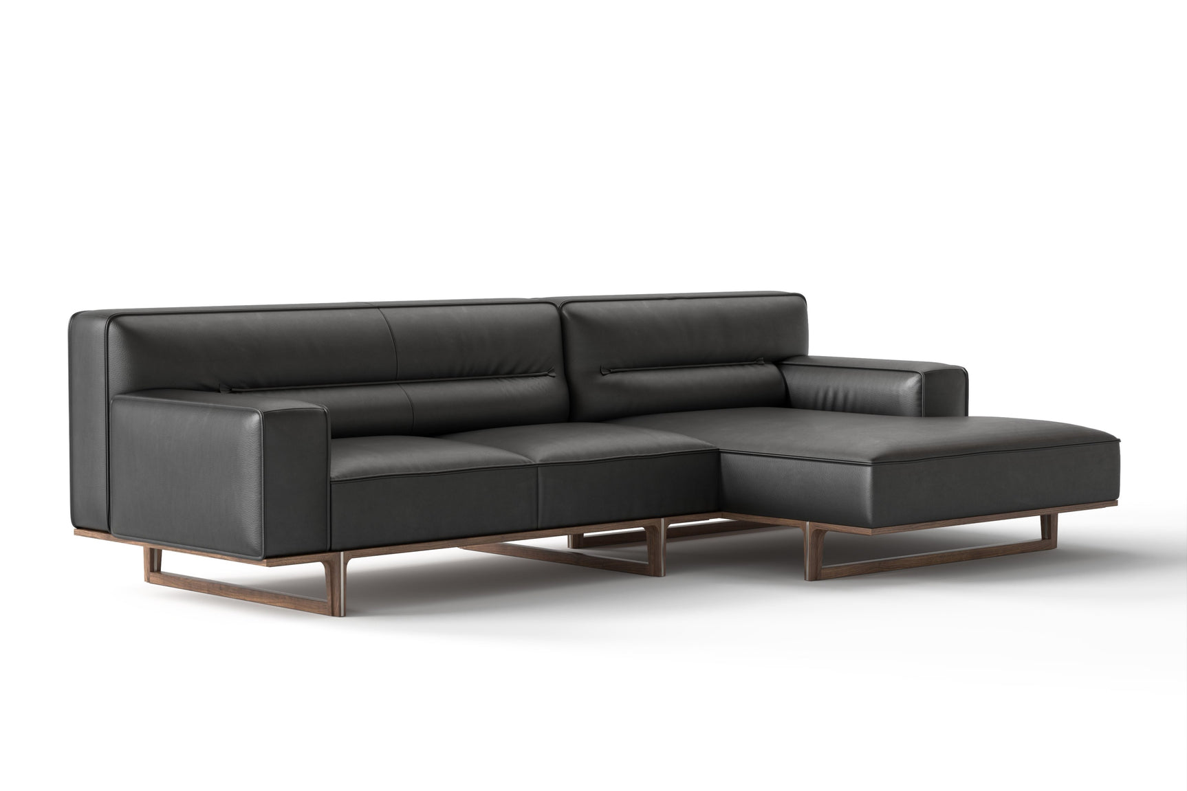 Varna Leather Sectional Sofa