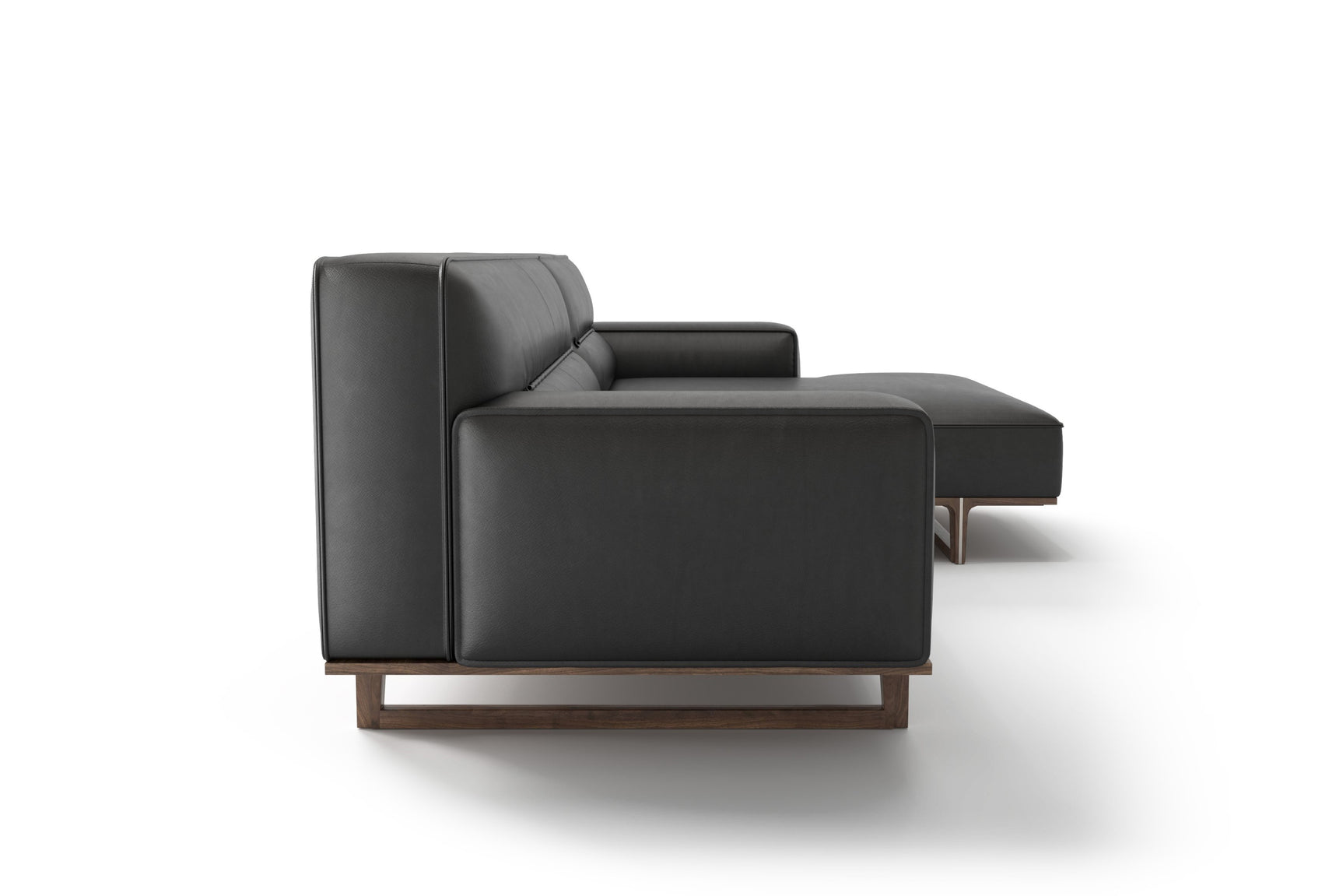 Varna Leather Sectional Sofa