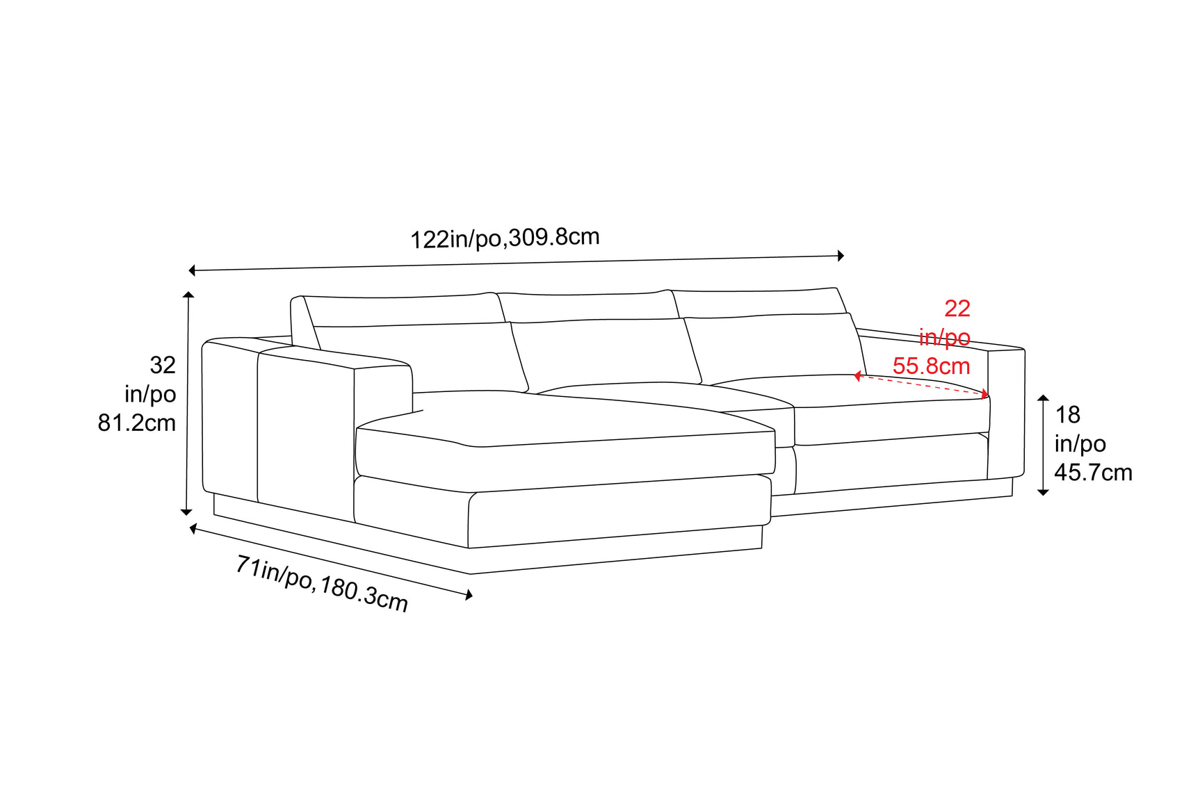 Vela Leather Sectional Sofa