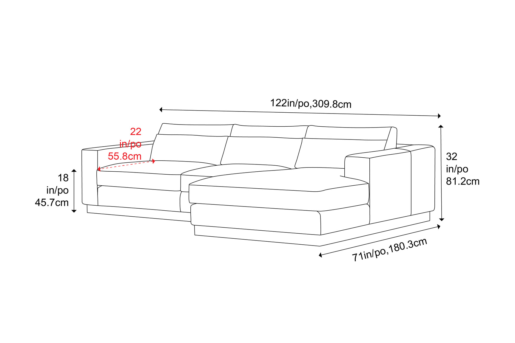 Vela Leather Sectional Sofa