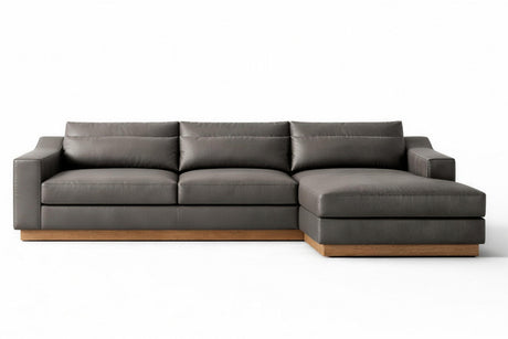Vela Leather Sectional Sofa