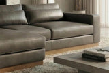 Vela Leather Sectional Sofa