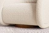 Violet Fabric Swivel Chair