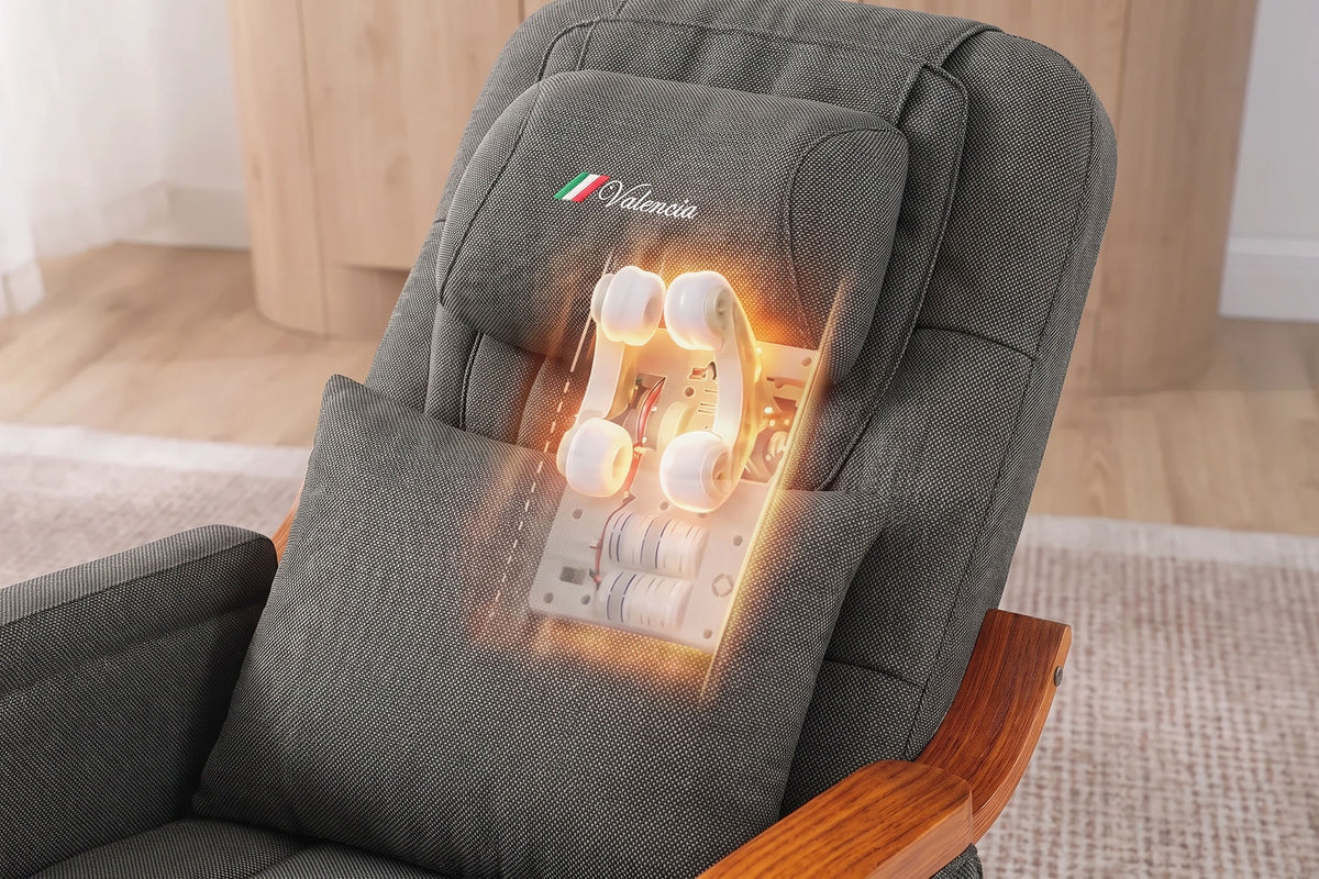 Valencia Virelia Wooden Reclining Rocking Massage Chair