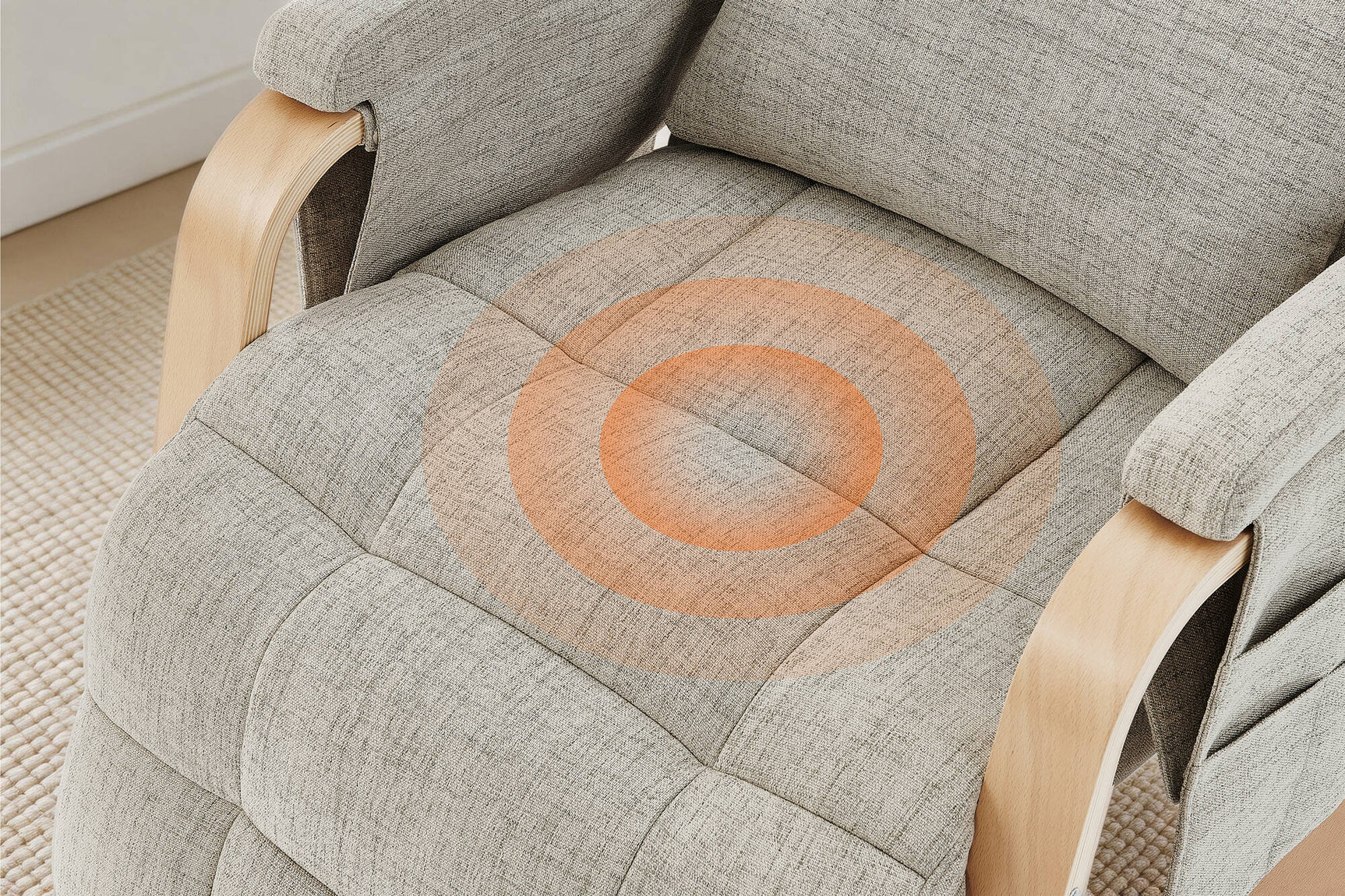 Valencia Virelia Wooden Reclining Rocking Massage Chair
